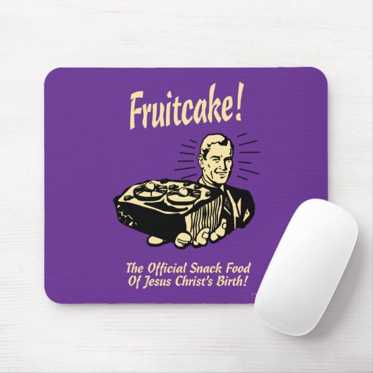 Fruchtkuchen! Die Snackspeise der Geburt Jesu Mousepad (Mit Mouse)