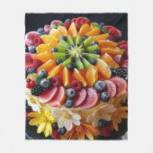 Fruchtkuchen Fleecedecke (Vorderseite)