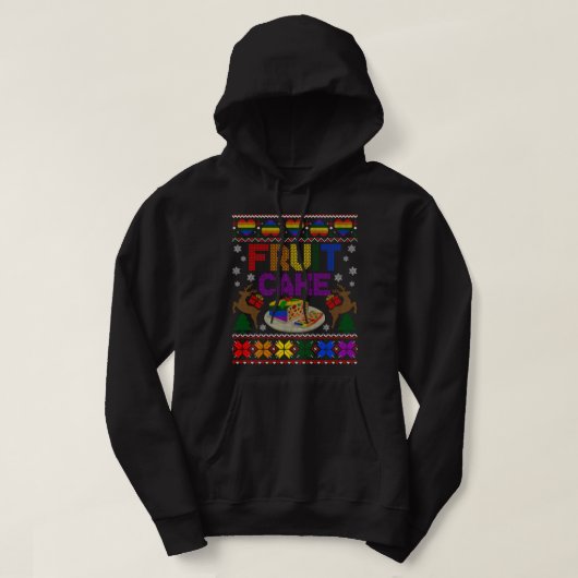 Fruchtkuchen Funny Gay Ugly Weihnachtskraut LGBT S Hoodie (Design vorne)