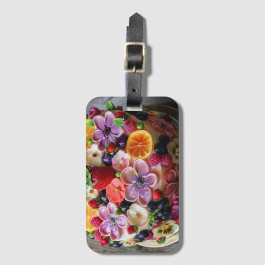 Fruchtkuchen Gepäckanhänger (Vorderseite Vertikal)