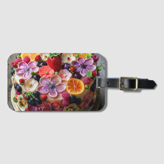 Fruchtkuchen Gepäckanhänger (Vorderseite (Horizontal))