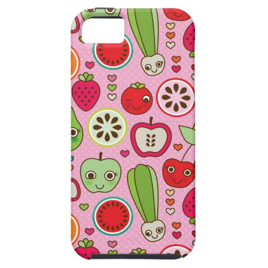Fruchtküchen-Illustrationsmuster Case-Mate iPhone Hülle (Rückseite)