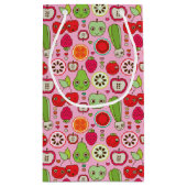 Fruchtküchen-Illustrationsmuster Kleine Geschenktüte (Rückseite)