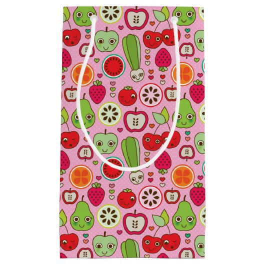 Fruchtküchen-Illustrationsmuster Kleine Geschenktüte (Vorderseite)