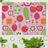 Fruchtküchen-Illustrationsmuster Küchentuch (Gefaltet)