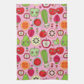 Fruchtküchen-Illustrationsmuster Küchentuch (Vertikal)