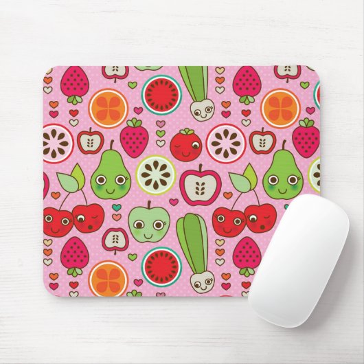 Fruchtküchen-Illustrationsmuster Mousepad (Mit Mouse)