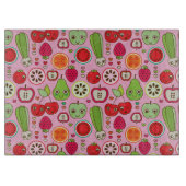 Fruchtküchen-Illustrationsmuster Schneidebrett (Vorderseite)