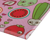 Fruchtküchen-Illustrationsmuster Schneidebrett (Ecke)