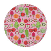 Fruchtküchen-Illustrationsmuster Schneidebrett (Vorderseite)