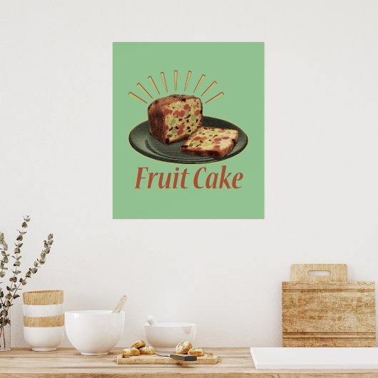 Fruchtkuchen Poster (Küche)