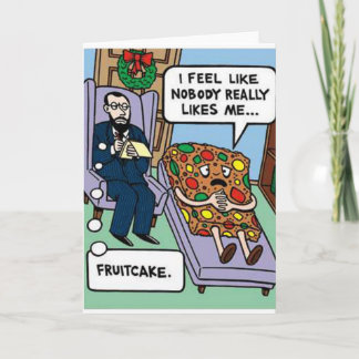 Fruchtkuchen-Psychologie-Grußkarte Karte