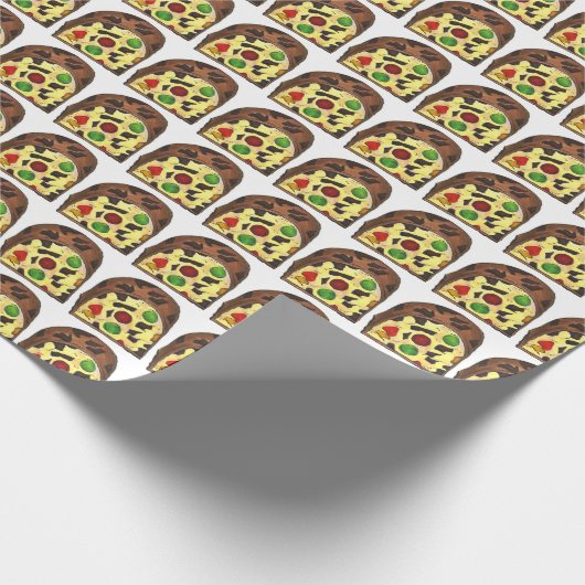 Fruchtkuchen Slice Weihnachtsfest Backfood Geschenkpapier (Ecke)