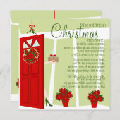 Fruchtkuchen vor der Tür Einladung (Vorne/Hinten)