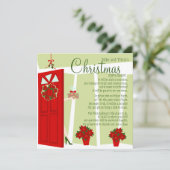 Fruchtkuchen vor der Tür Einladung (Stehend Vorderseite)