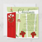 Fruchtkuchen vor der Tür Einladung (Vorderseite)