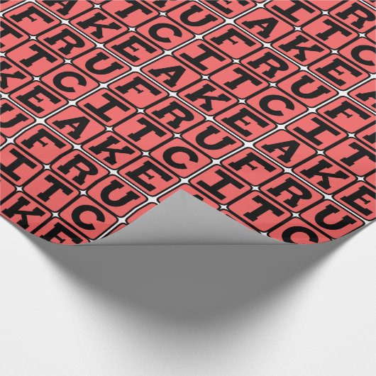 Fruchtkuchen, Weihnachts-Dessert Geschenkpapier (Ecke)