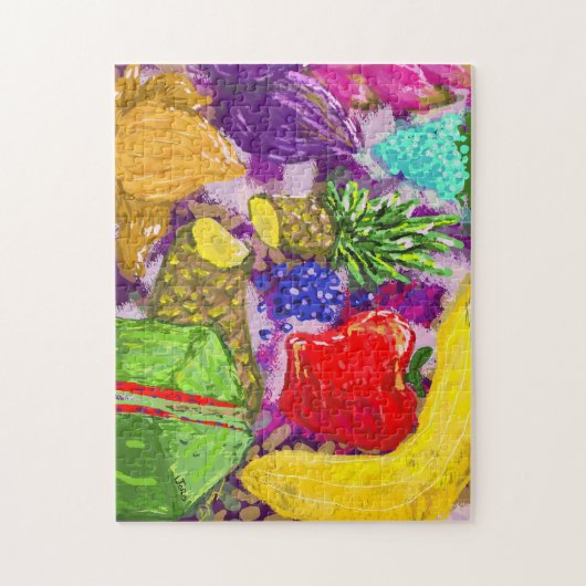 Fruchtkunst-Arrangement Puzzle (Vertikal)