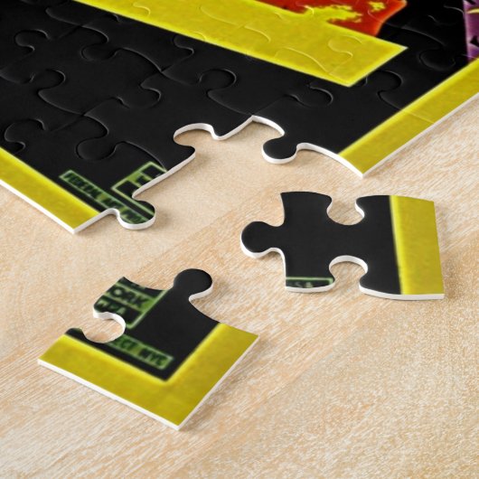 Fruchtladen - Hellrotes Vintages WPA-Poster Puzzle (Seite)