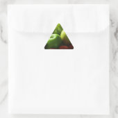 Fruchtleben Dreieckiger Aufkleber (Tasche)