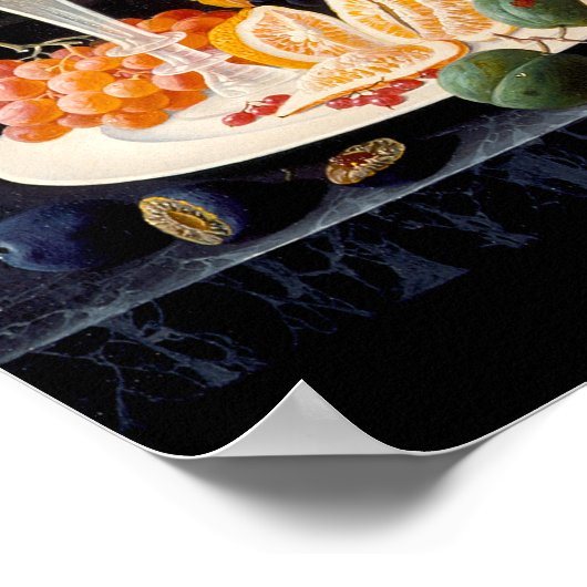 Fruchtleben in einer Landschaft Poster (Ecke)