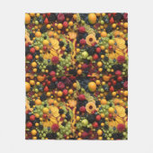Fruchtliebhaber Delight Colorful Fruchtplatter, Fleecedecke (Vorderseite)