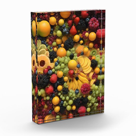 Fruchtliebhaber Delight Colorful Fruchtplatter, Fotoblock (Links)