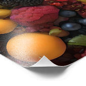 Fruchtliebhaber Delight Colorful Fruchtplatter, Fotodruck (Ecke)