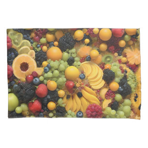 Fruchtliebhaber Delight Colorful Fruchtplatter, Kissenbezug