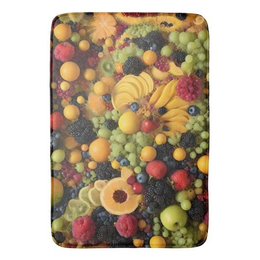 Fruchtliebhaber Genießen farbenfrohe Platter, Badematte (Vorderseite Vertikal)