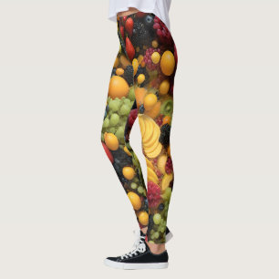 Fruchtliebhaber Genießen farbenfrohe Platter, Leggings
