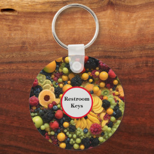 Fruchtliebhaber Genießen farbenfrohe Platter, Schlüsselanhänger