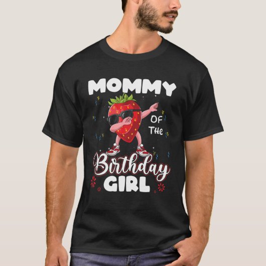 Fruchtliebhaber Mami der Strawberry des Geburtstag T-Shirt (Vorderseite)