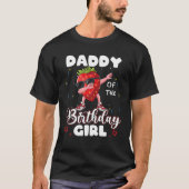 Fruchtliebhaber Papa von der Strawberry des Geburt T-Shirt (Vorderseite)