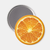 Fruchtmagnet-Serie - Orange- Magnet (Vorderseite/Rückseite)