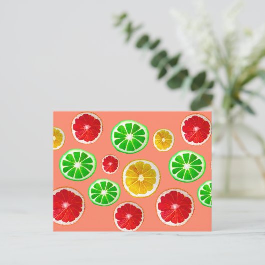 Fruchtmark Postkarte (Stehend Vorderseite)