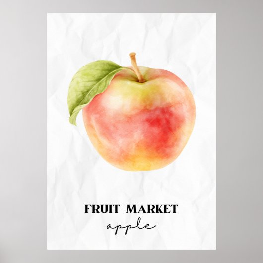 Fruchtmarkt-Apple Poster (Vorne)