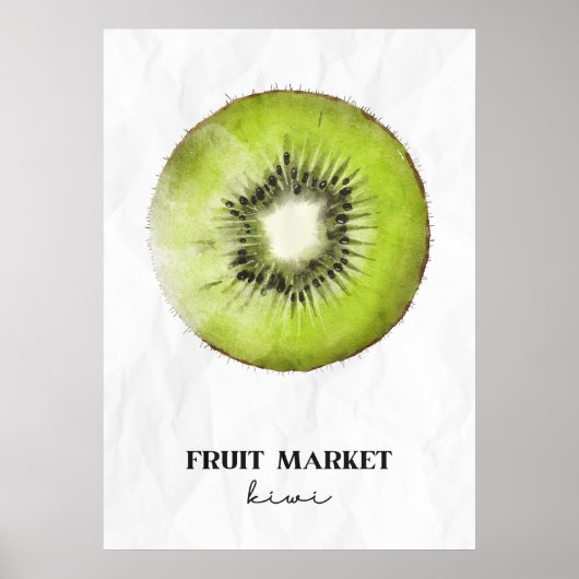 Fruchtmarkt Kiwi Poster (Vorne)