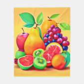 Fruchtmedley Fleecedecke (Vorderseite)
