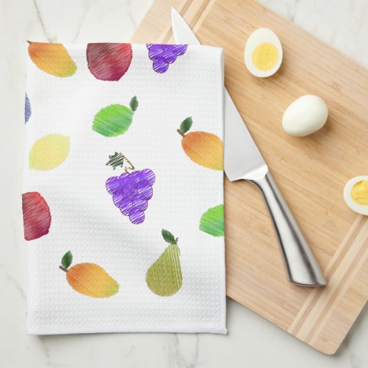 Fruchtmedley Geschirrtuch (Viertel Falte)