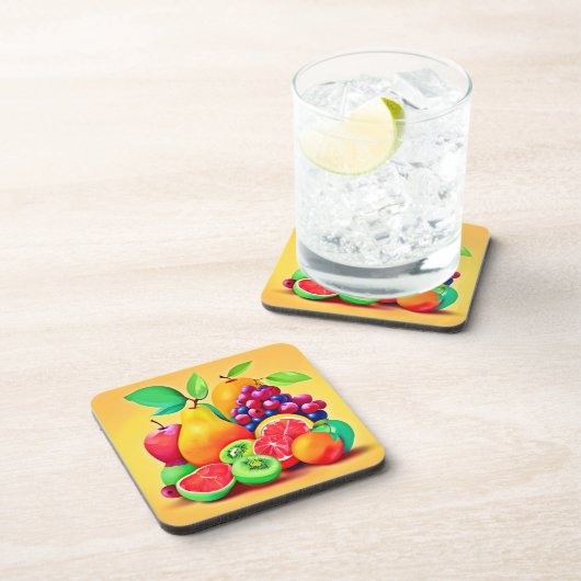 Fruchtmedley Getränkeuntersetzer (Rechte Seite)