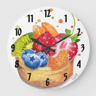 Fruchtmedley Kitchen Clock Große Wanduhr