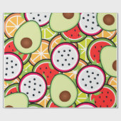 Fruchtmischpapier Geschenkpapier (Flach)