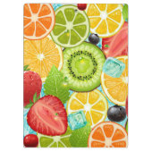 Fruchtmischung Klemmbrett (Rückseite)