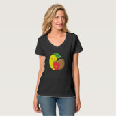 Fruchtmischung mit Mango-Erdbeere und Kiwi T-Shirt (Vorderseite Vollansicht)