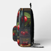 "Fruchtmuse: Kirsche Leinwand" Bedruckter Rucksack (Rechts)