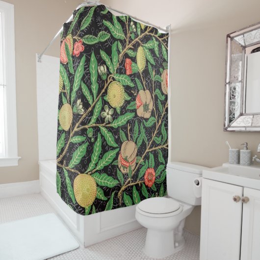 Fruchtmuster (1862) von William Morris Duschvorhang (Beispiel)