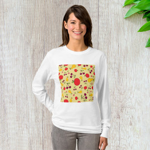 Fruchtmuster Äpfel Kirschen und Birnen T-Shirt