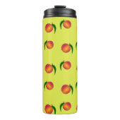 Fruchtmuster auf gelb thermosbecher (Vorderseite)