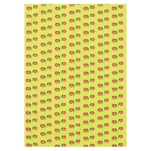 Fruchtmuster auf gelb tischdecke (Vorderseite)